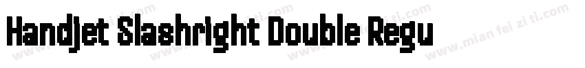 Handjet Slashright Double Regular字体转换